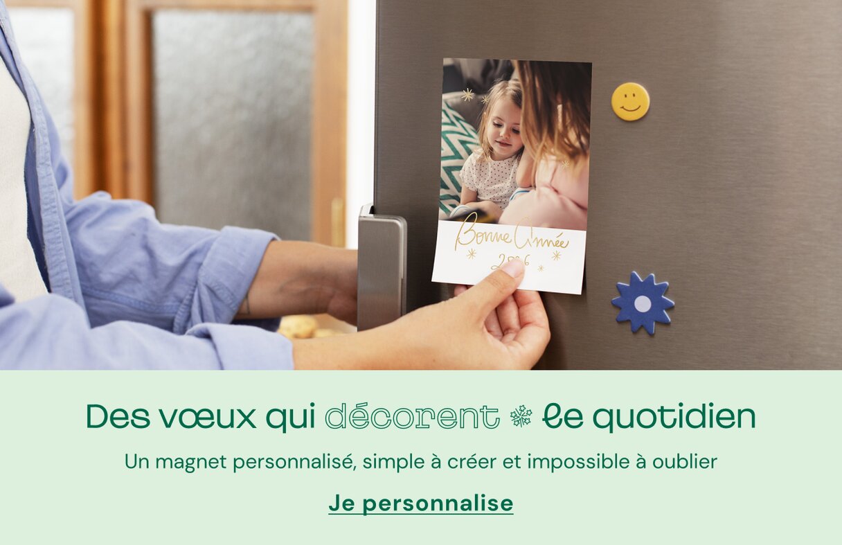 Magnet Carte de voeux