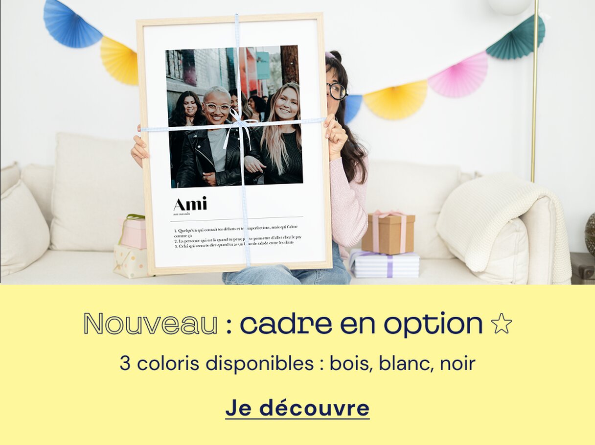 Nouveau : Cadre en option