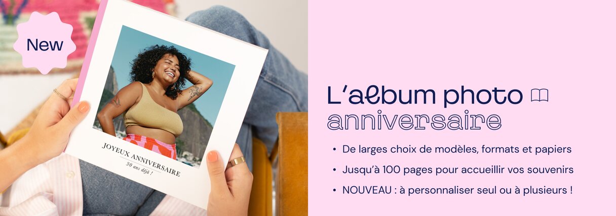 Album photo anniversaire à personnaliser