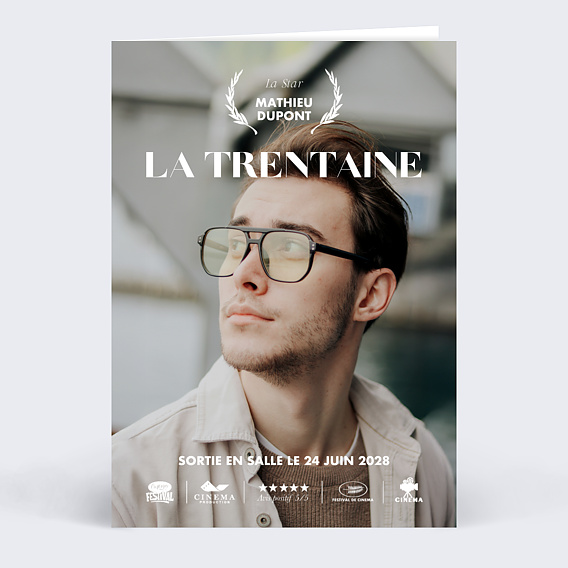 Invitation Anniversaire Adulte Affiche de film