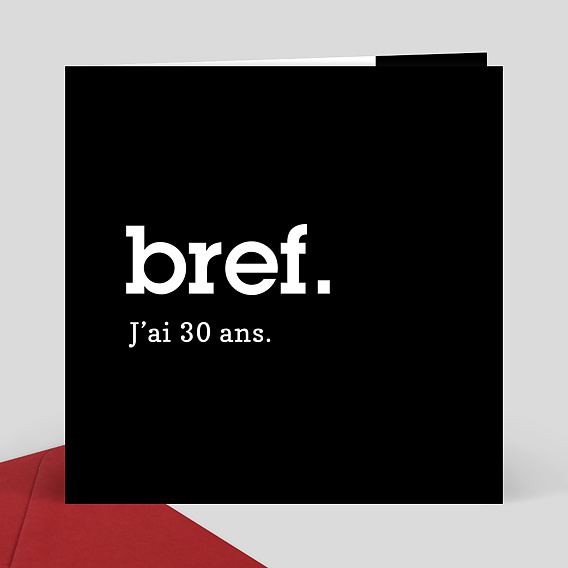 Invitation Anniversaire Bref Popcarte