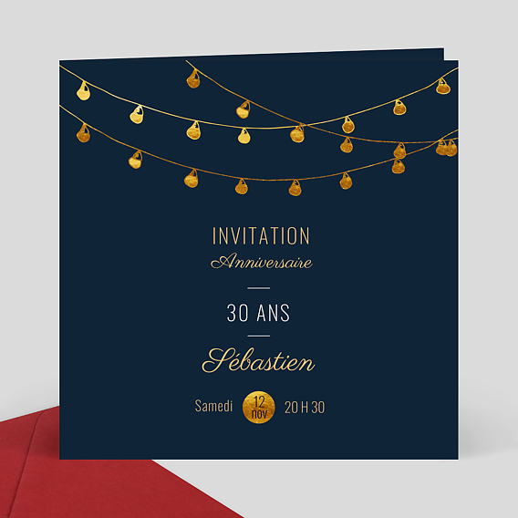 Invitation Anniversaire Guinguette Popcarte
