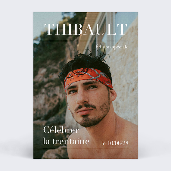 Invitation anniversaire Magazine