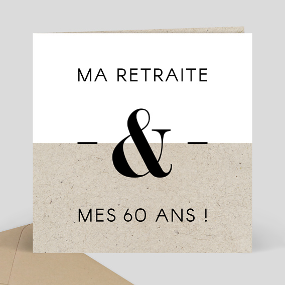 carte invitation anniversaire 60 ans et retraite Invitation Anniversaire Retraite Esperluette Chine Popcarte carte invitation anniversaire 60 ans et retraite