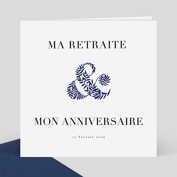 Invitation Anniversaire Retraite Esperluette Popcarte