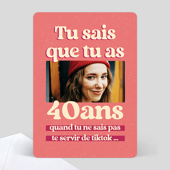 Invitation anniversaire Tu sais que tu as 30 ans