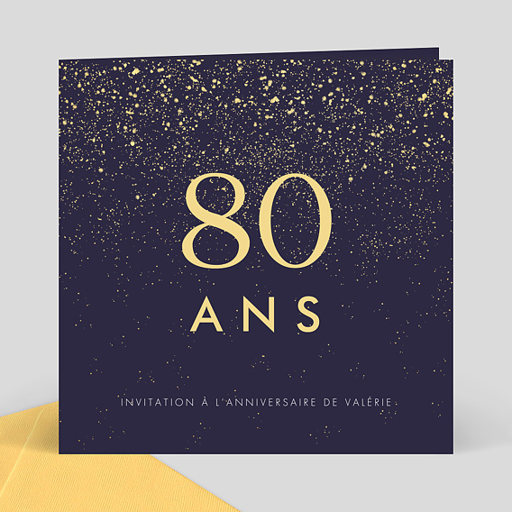 Invitation anniversaire Pluie de Fête