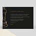 Invitation anniversaire Cérémonie des Oscars Verso