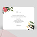 Invitation anniversaire Wild Flowers Verso