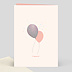 Invitation anniversaire Ballon Glitter Verso