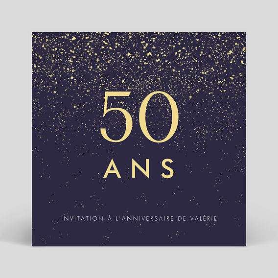 Invitation anniversaire Pluie de Fête