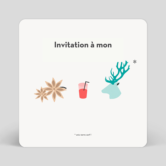 Invitation anniversaire Rebus