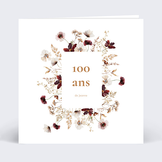 Invitation anniversaire Jardin Sauvage