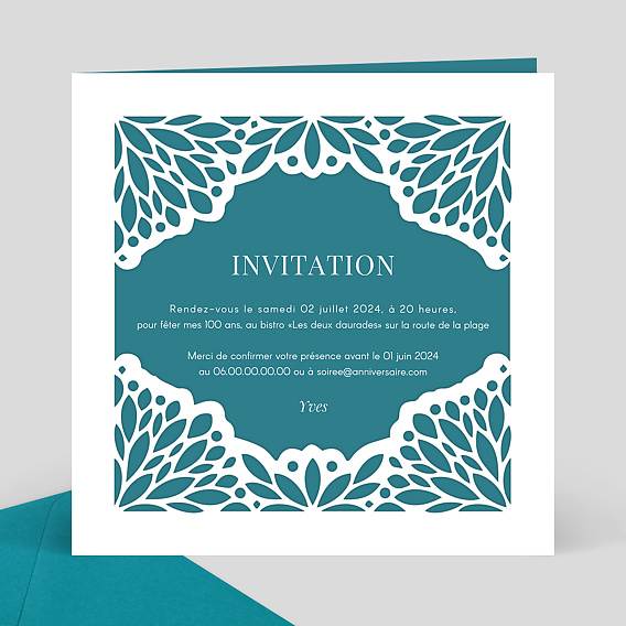 Invitation anniversaire Mosaïque