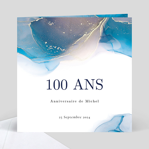 Invitation anniversaire Opaline