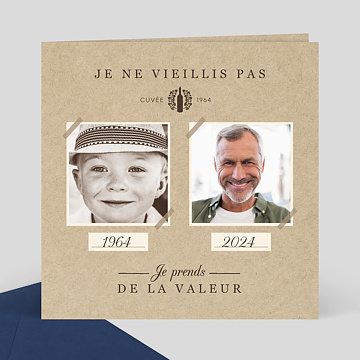 Invitation Anniversaire 60 Ans Popcarte