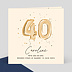 Invitation anniversaire Chiffre Ballon 40