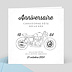 Invitation anniversaire Moto Vintage