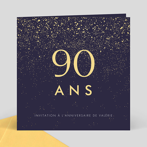 Invitation anniversaire Pluie de Fête