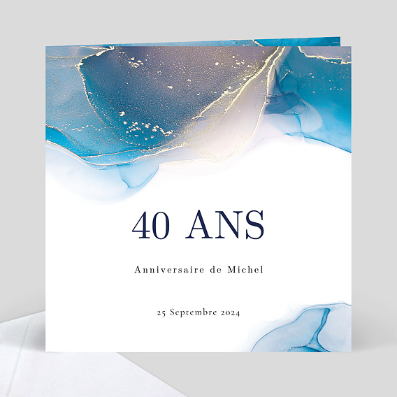 Invitation anniversaire Opaline