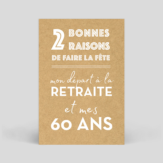 Invitation anniversaire Typo