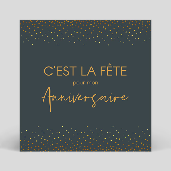 Invitation anniversaire Élégance