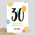 Invitation anniversaire Multicolore