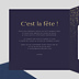 Invitation anniversaire Pluie de fête avec graines Intérieur Gauche