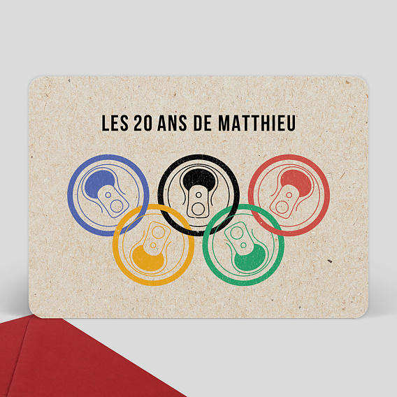 Invitation anniversaire Olympiades