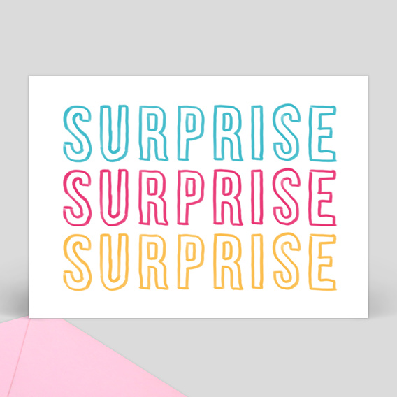 Invitation anniversaire Surprise Surprise