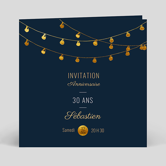 Invitation anniversaire Guinguette