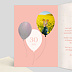 Invitation anniversaire Ballon Glitter Intérieur Gauche