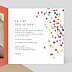 Invitation anniversaire Confettis Photo Intérieur Droit