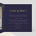 Invitation anniversaire Double pluie de fête Intérieur Droit