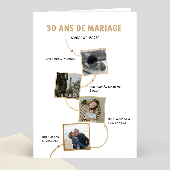 Invitation anniversaire mariage Notre Chemin