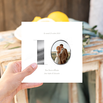 10 pièces cartes postales cellophane invitation de mariage