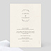 Invitation anniversaire mariage Initiales Rafinées Verso