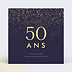 Invitation anniversaire mariage Pluie de Fête avec graines Recto