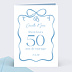 Invitation anniversaire mariage Alliances et Ruban