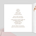 Invitation anniversaire mariage Flower of Fall avec Graines Intérieur Gauche