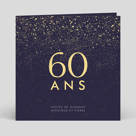 Invitation anniversaire mariage Pluie de Fête