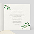 Invitation anniversaire mariage Arche olivier Intérieur Droit