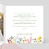 Invitation anniversaire mariage Jardin Romantique Intérieur Droit