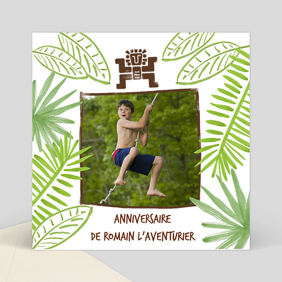 Invitation Anniversaire Aventure Popcarte