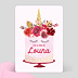 Invitation Anniversaire Enfant Gâteau Licorne