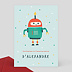 Invitation Anniversaire Enfant Petit Robot