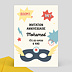 Invitation Anniversaire Enfant Super Masque