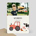 Invitation Anniversaire Enfant Tracteur à la Ferme