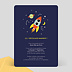 Invitation Anniversaire Enfant Dans l'Espace Verso