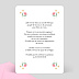 Invitation Anniversaire Enfant Licorne Rose Verso